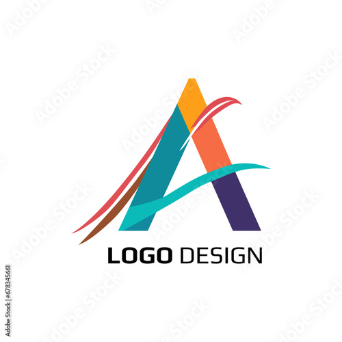 A Letter Logo,Premium vector a abstract logo design