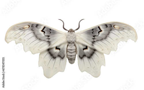 Fluttering Butterfly in Stunning Look on a Clear Surface or PNG Transparent Background.
