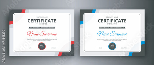 IT agency certificate design template banner print template | Clean, simple & modern certificate design