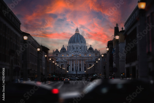 Vaticano desde la Vía de la Conciliazione photo