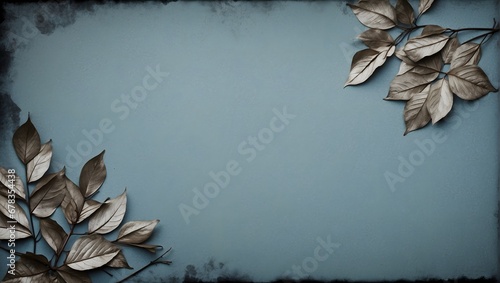 paper background with leaves