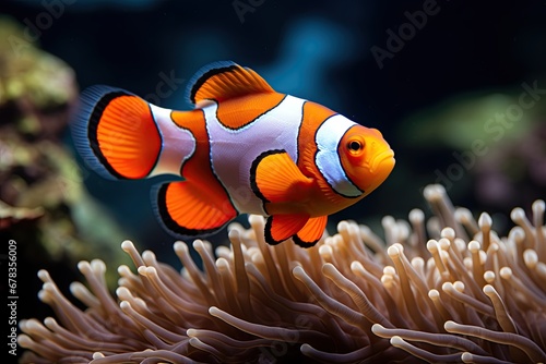 Clownfish in the ocean. Ai Generative