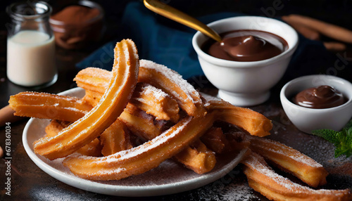 Churros Close up, table top.