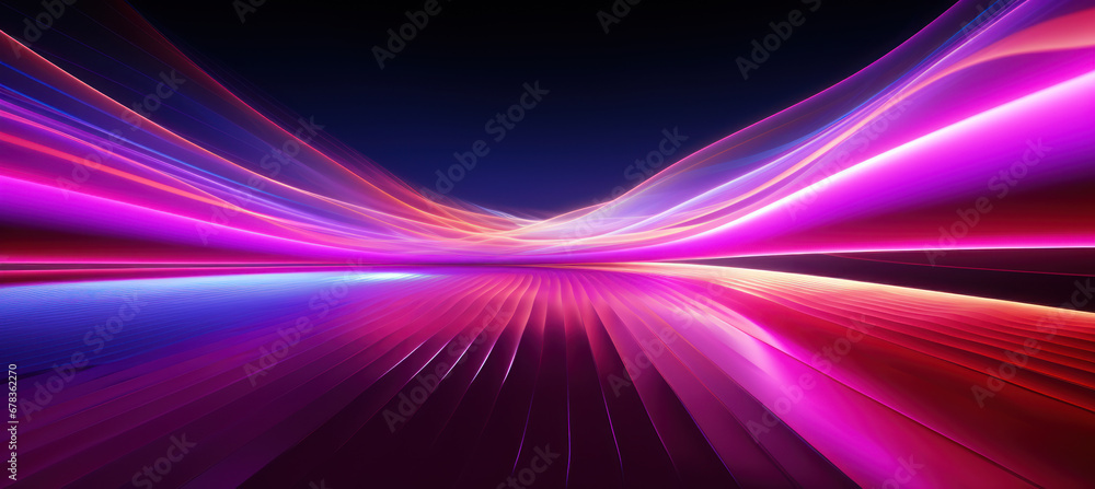 Vibrant Highway Lights and Abstract Patterns