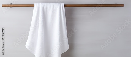 Ready white towel hanging