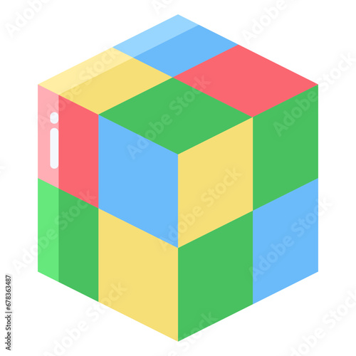 Flat Rubik icon