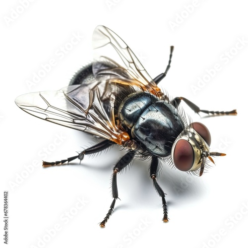 fly on a white background