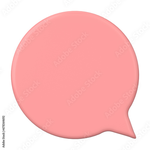 Free Download Speech bubble. Chat bubble. 3D illustration. - GFXLoad