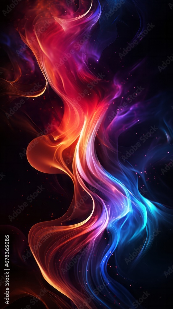 A colorful abstract background with smoke and stars A colorful abstract background with smoke and stars