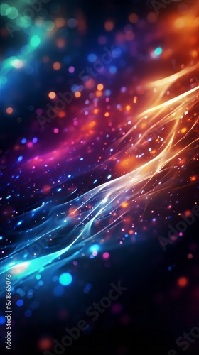 A colorful abstract background with bright lights