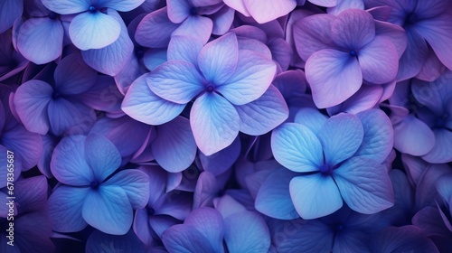 A blue and purple flowers wallpaper