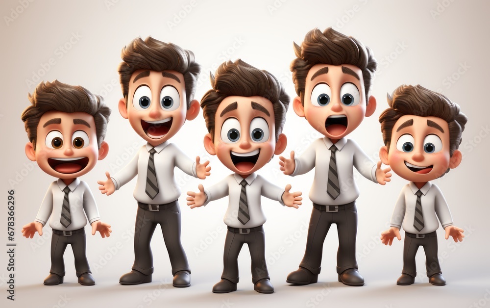cartoon 3d characters surprised face expression cartoon 3d characters surprised face expression