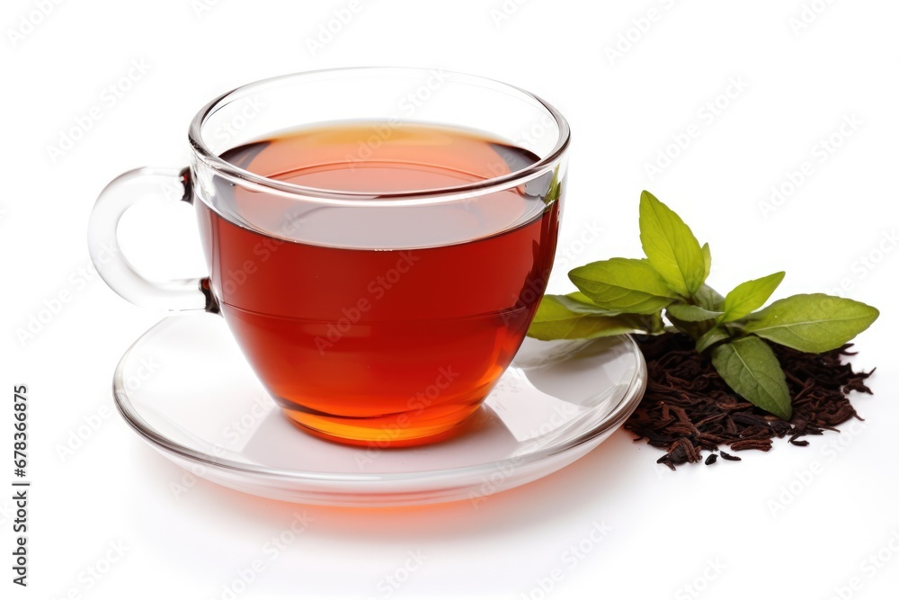 cup of hot aromatic tea on white background. AI Generated cup of hot aromatic tea on white background. AI Generated