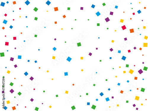 Luxury Rainbow Square Confetti