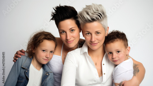 Happy lesbian family