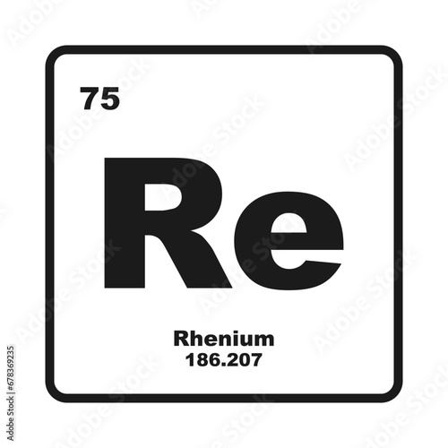 Rhenium element icon