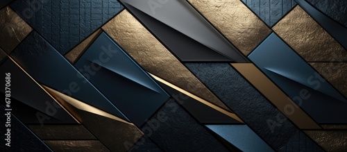 vintage background illustration the isolated ai rendering showcases a luxurious combination of gold silver black and blue textures creating a retro and old fashioned abstraction