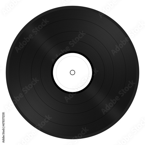 Clean & simple vinyl record (album, LP) illustration, line art, clipart, geometric, icon, object, shape, symbol, etc. PNG with transparent background. Design elements for websites and other graphics.