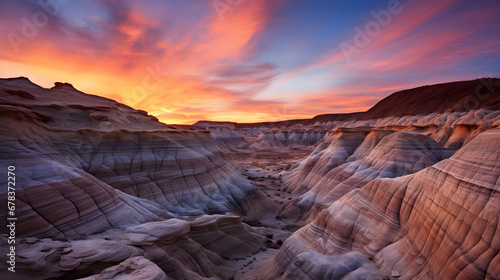 Desert Canyon at Sunset
