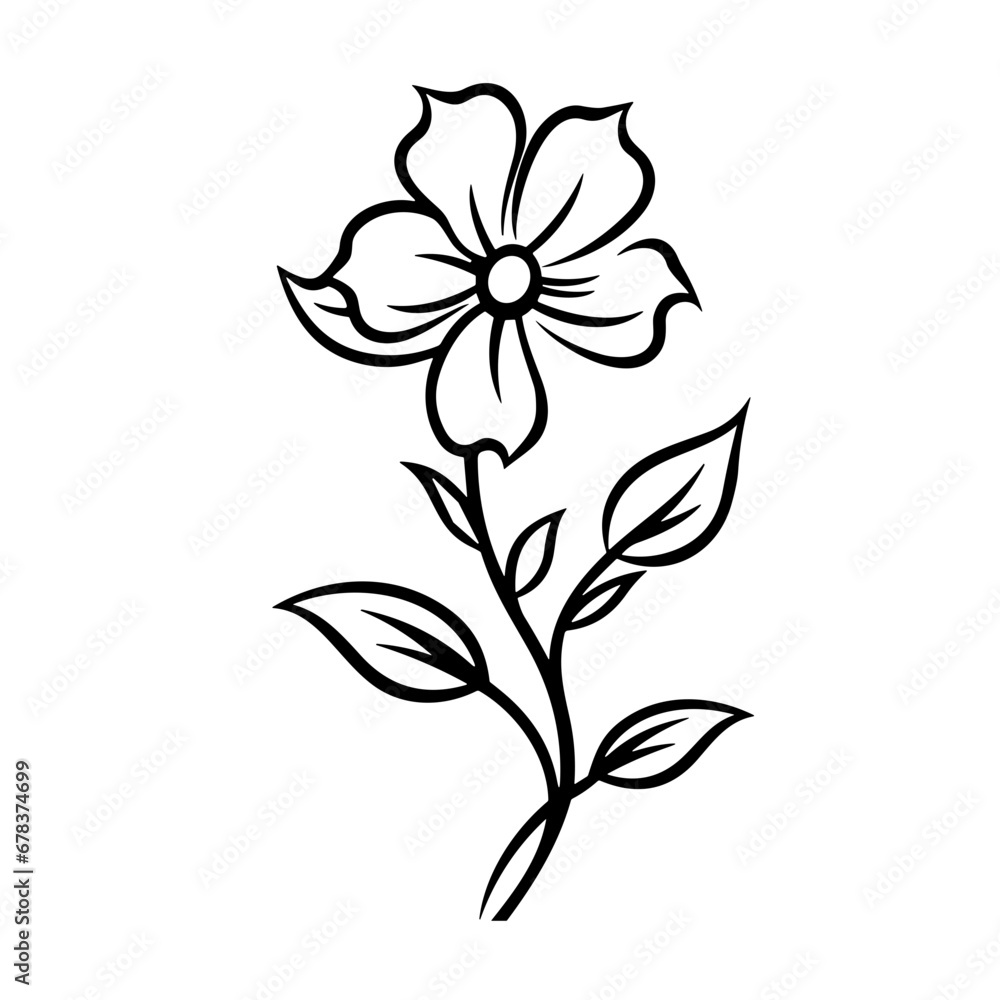 Obraz premium line drawing, line art png, line art prints, spring clipart, line art rose, rose clipart, floral svg, flower png, wildflower svg, flower clipart, bouquet svg, tattoo svg, line art, svg files, svg file