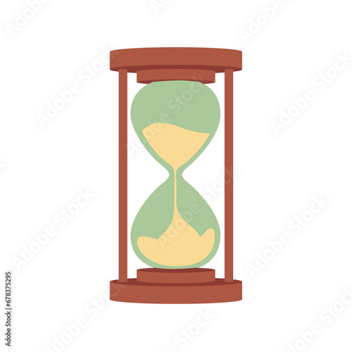 Vintage sand watch icon Vector