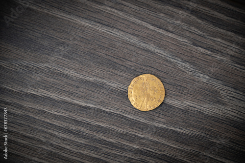 Obraz na płótnie Coin Netherlands 1 ducat 1741 w salonie