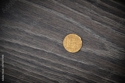 Obraz na płótnie Coin Netherlands 1 ducat 1741 w salonie