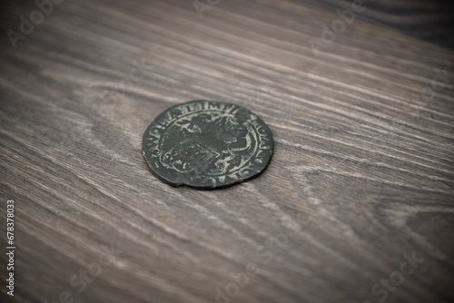 Obraz na płótnie Netherlands Thaler coin of 1648 w salonie