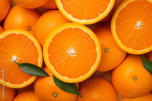 Ripe tasty tangerines as background. Generative AI