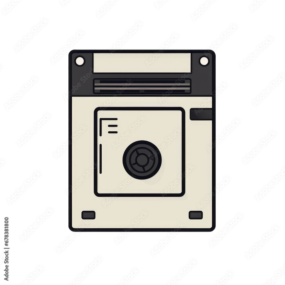 floppy disk . Clipart PNG image . Transparent background . Cartoon vector style . Generative AI floppy disk . Clipart PNG image . Transparent background . Cartoon vector style . Generative AI