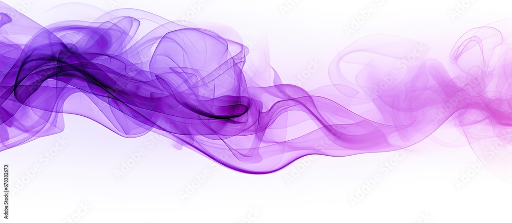 Abstract purple smoke on a white backdrop Abstract purple smoke on a white backdrop