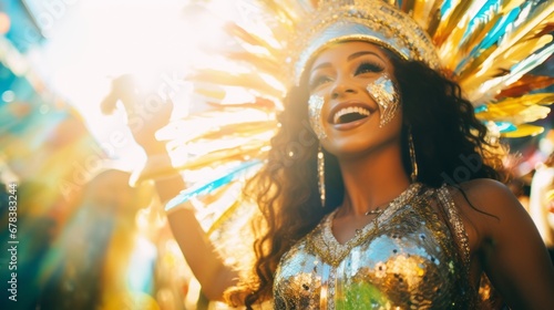 Bright energy of samba carnival photo