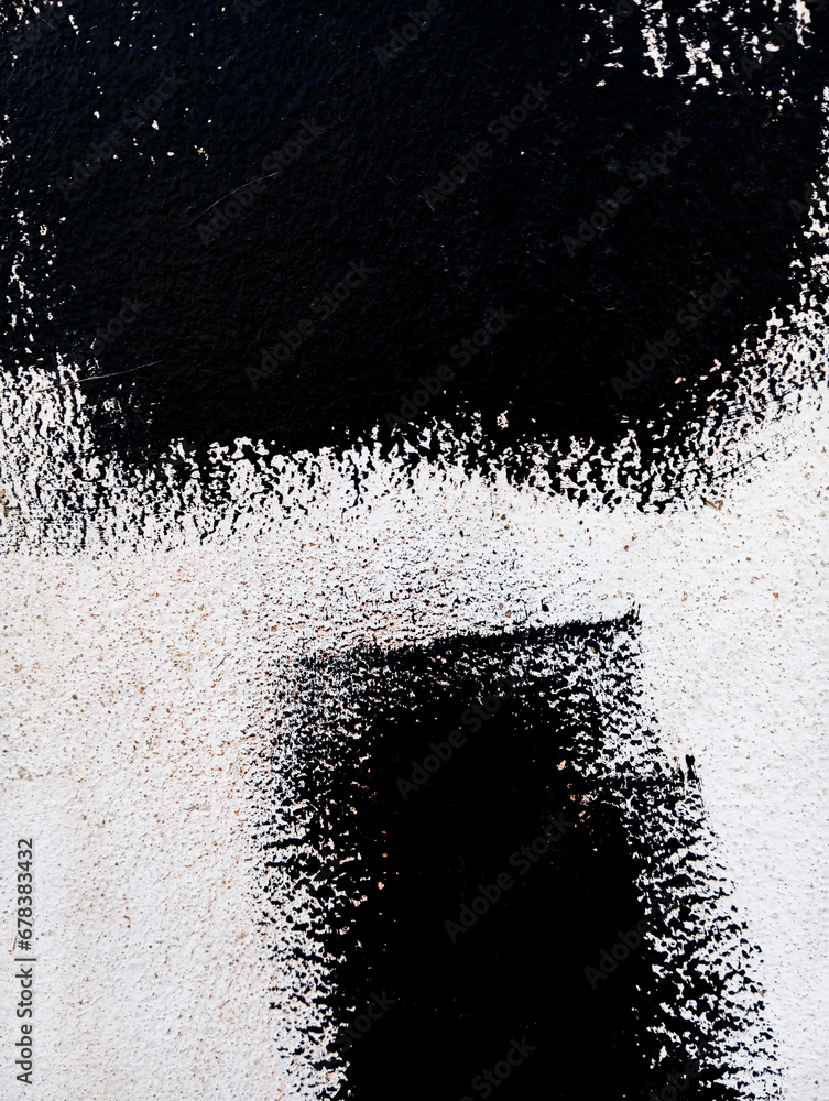 Abstract black paint grunge background. Black paint stains on concrete ...