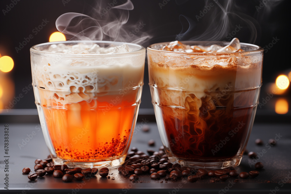 Cold and Sweet. Chocolate Frappe with Cream Cold and Sweet. Chocolate Frappe with Cream