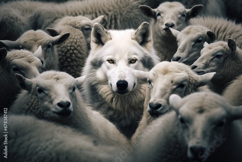 Wolf in sheep's clothing. 