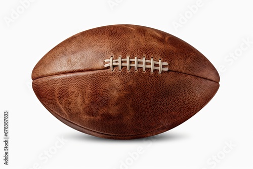American football ball isolated on white background.