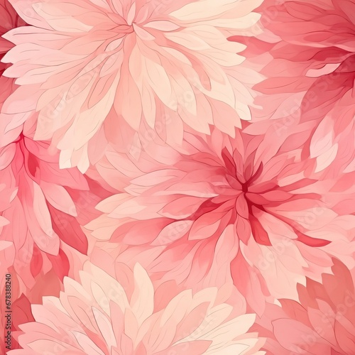 abstract seamless background of watercolor flowers, pink and beige colors
