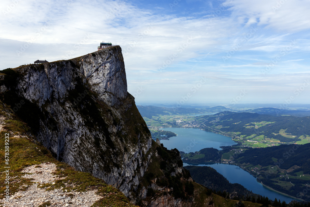 Beautiful view of the Schafberg and Lake Modensee Beautiful view of the Schafberg and Lake Modensee