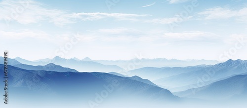 Mountain range against the sky