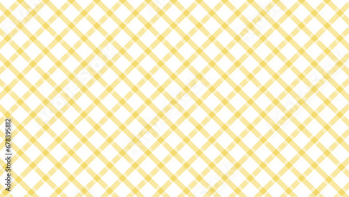 Diagonal yellow checkered in the white background