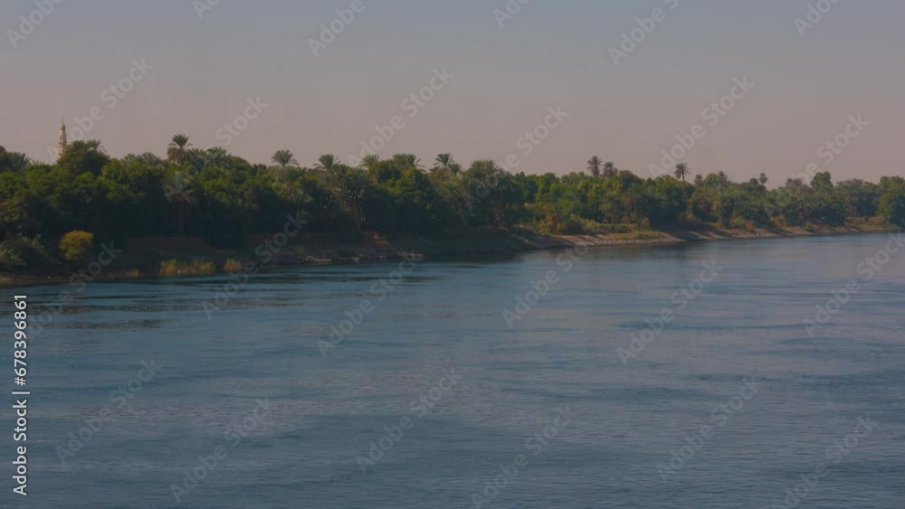 Beautiful landscape of green trees on the shore Beautiful landscape of green trees on the shore