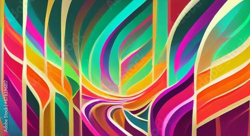 Colorful Art Abstract Background