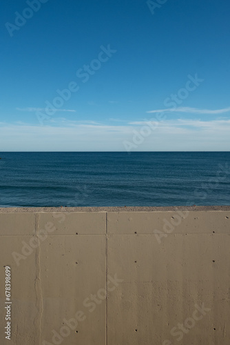 Ocean and wall