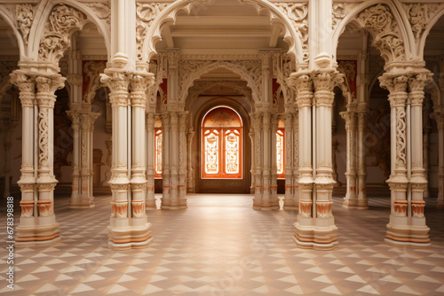 magnificent pillared hall