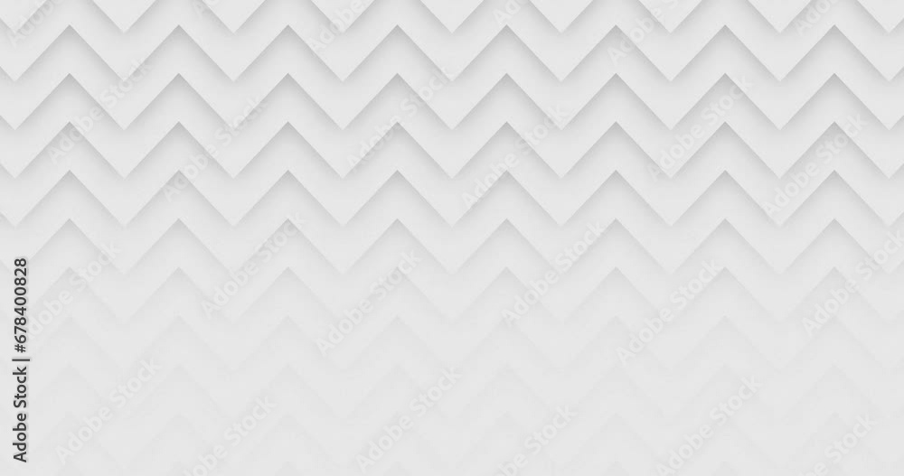 Abstract Animated zigzag pattern moving from up to down and fading with background. Animated white zig zag shapes with shadow over light white color background. Minimalistic flat animation pattern Abstract Animated zigzag pattern moving from up to down and fading with background. Animated white zig zag shapes with shadow over light white color background. Minimalistic flat animation pattern