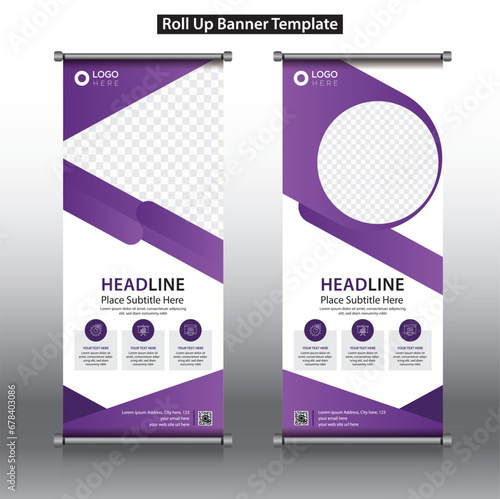 Roll up, roll up banner, rollup banner brochure flyer banner design template vector, roll up design modern x-banner and flag-banner. rectangle size.