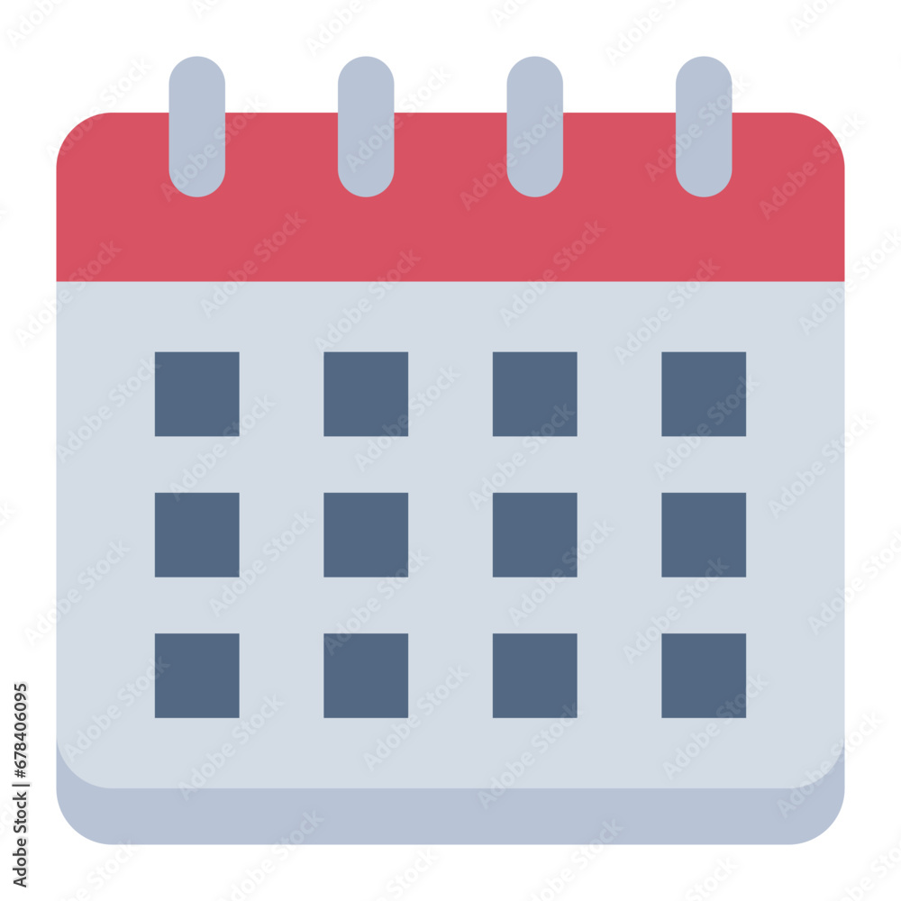 Schedule colorful flat icon