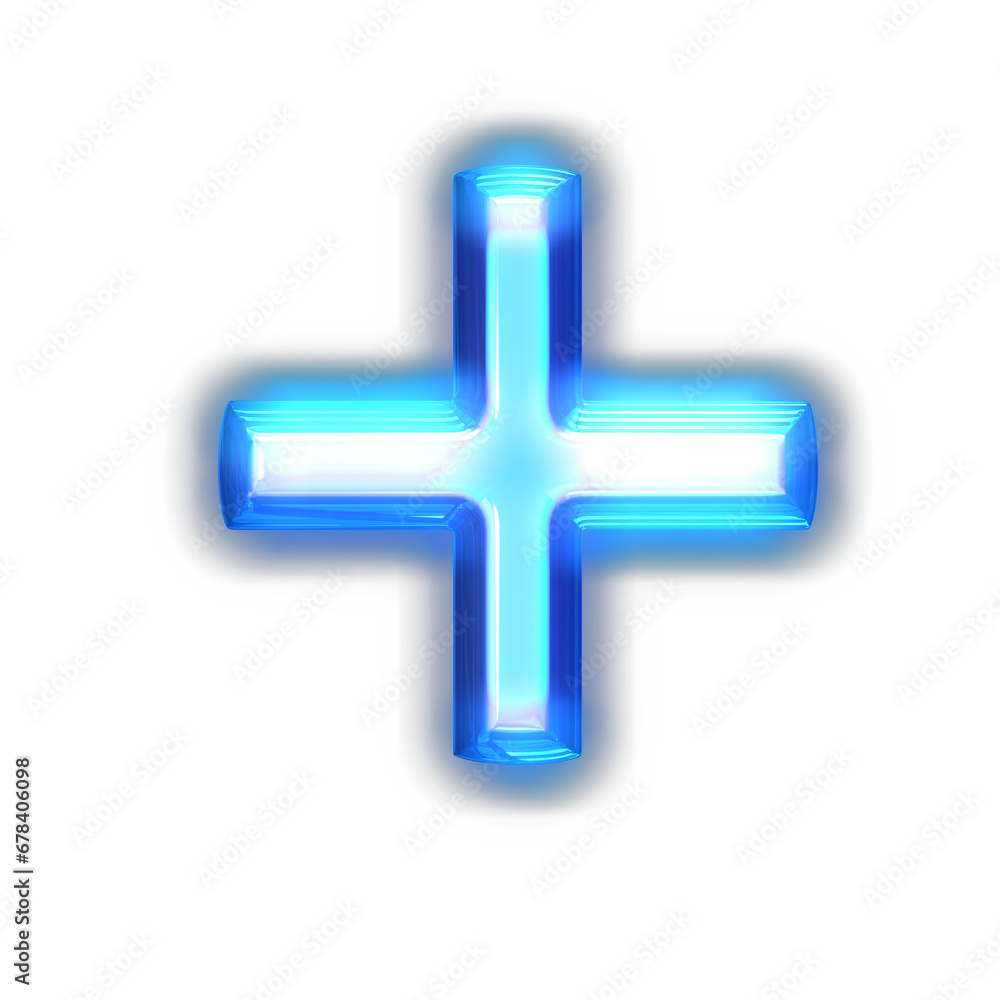 Blue symbol glowing around the edges Blue symbol glowing around the edges
