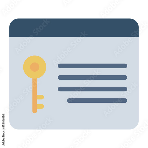 Keyword colorful flat icon