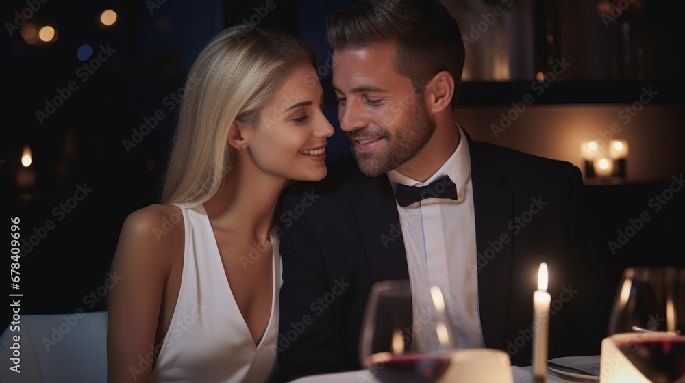 Couple having a romantic dinner Couple having a romantic dinner